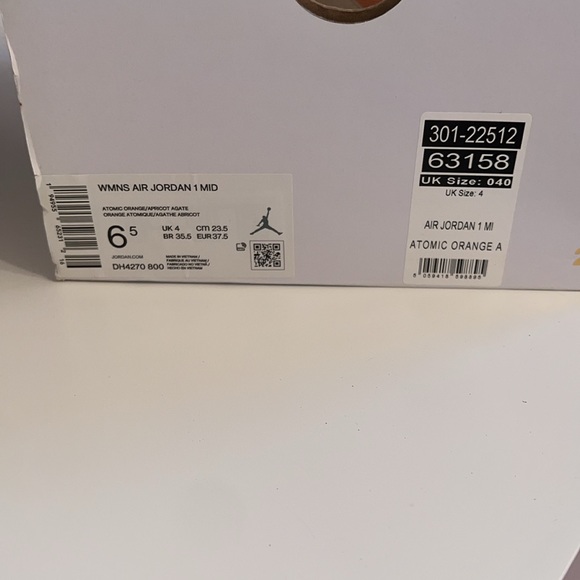 Jordan 1 Mid Apricot Orange (Women’s) - Picture 4 of 4